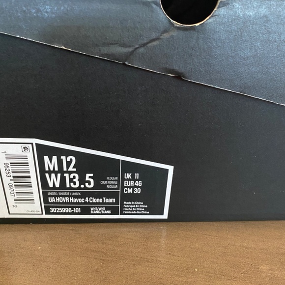 Under Armor HOVR Havoc 4 Clone   Mens size 12 never been worn. - Picture 2 of 5